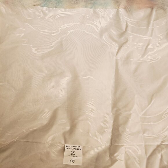 New Toscana Sheepskin Fur Coat Jacket Stroller Neocolor Macaron Neon No Mink Fox - Picture 6 of 6